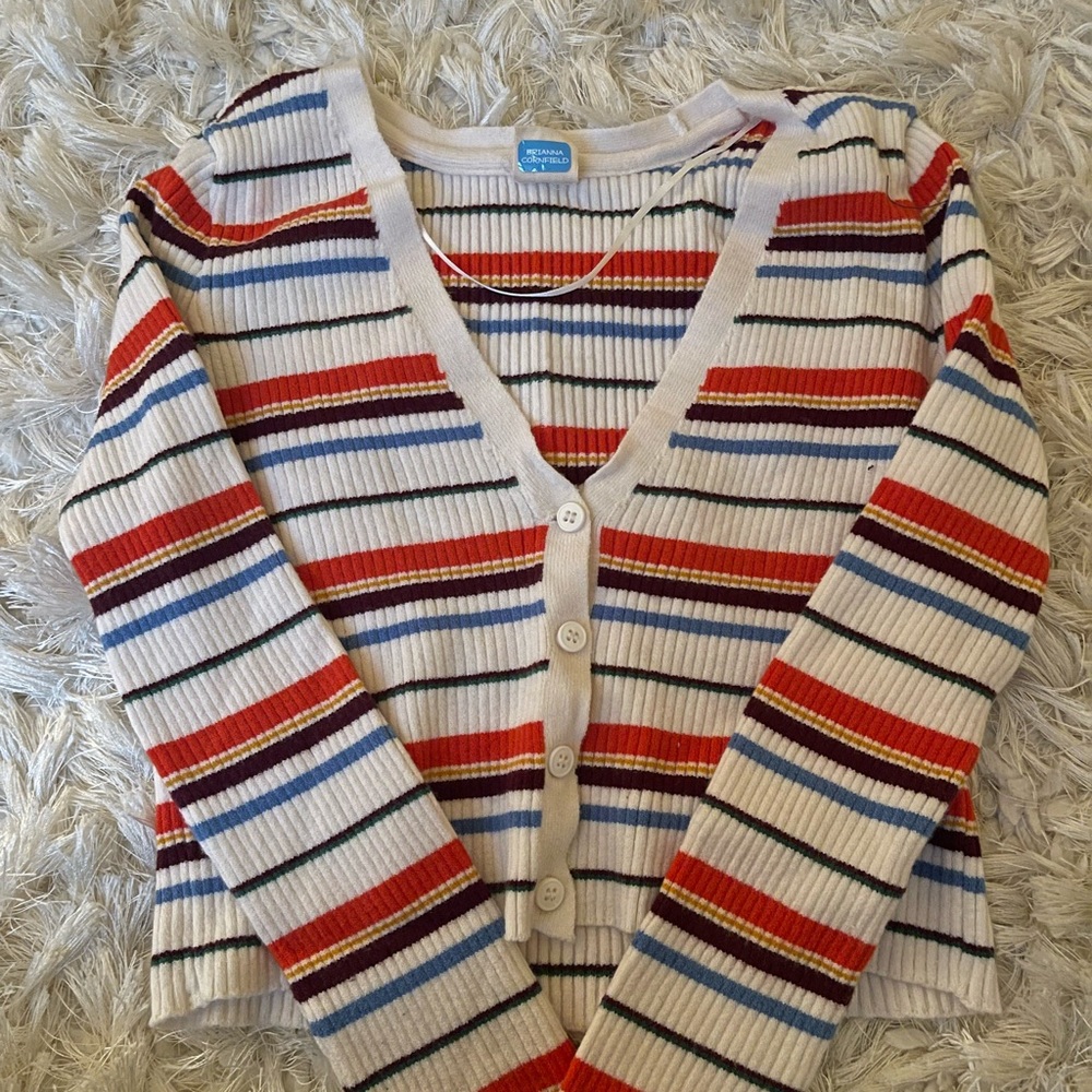 TopShop London long sleeve striped shirt